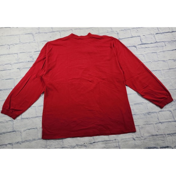 101 Dalmatians SIZE XL Embroidered  Shirt Red Henley Disney Mickey Inc VINTAGE - Picture 9 of 12